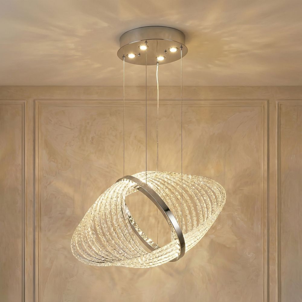 Solace Modern LED Chandelier - 60 cm