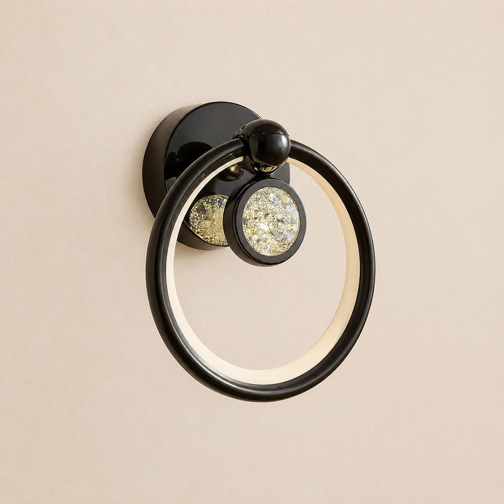 Cole LED Wall Lamp- Black Chrome