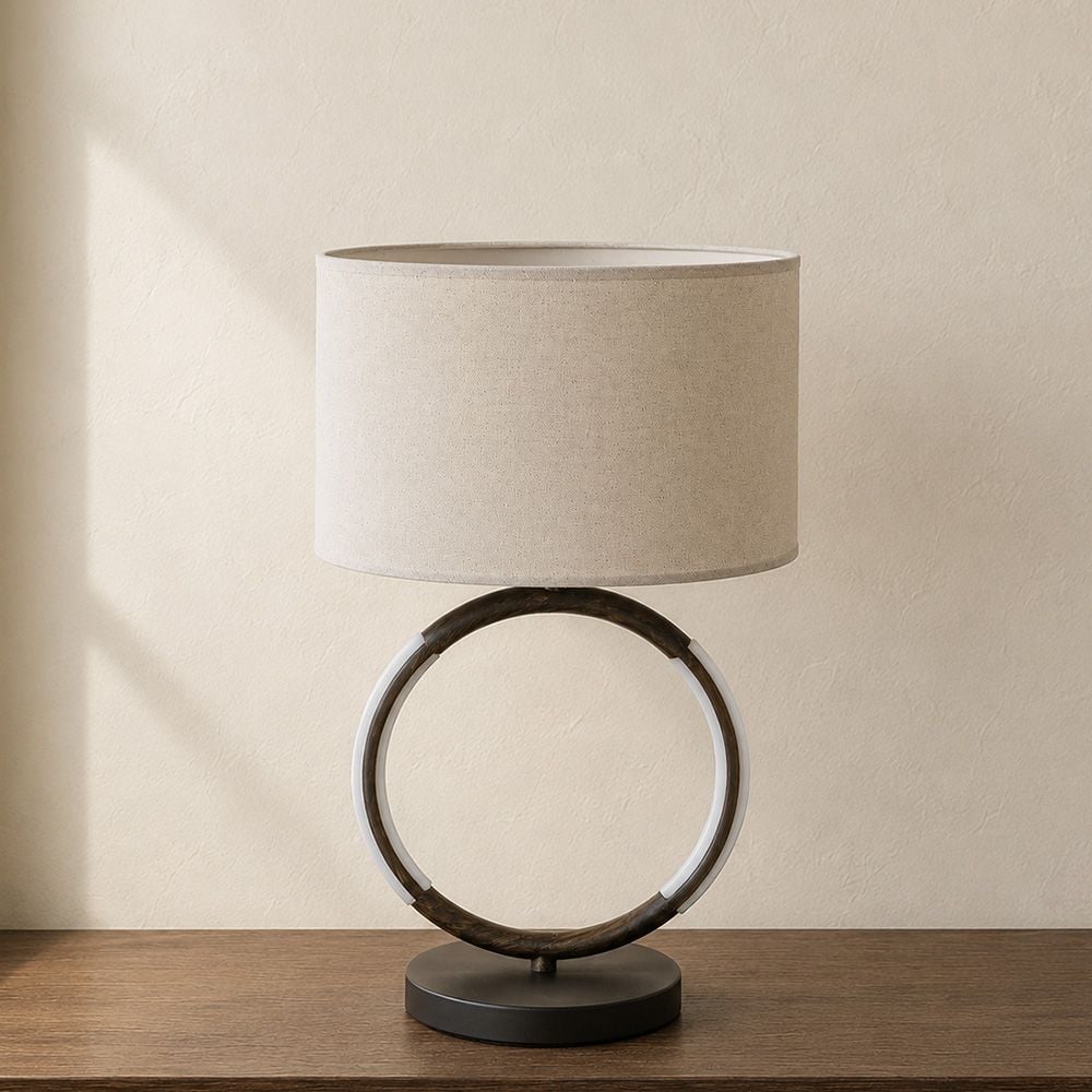 Fidel Metal Table Lamps With Led Lights & E27 Bulb  -50Cm