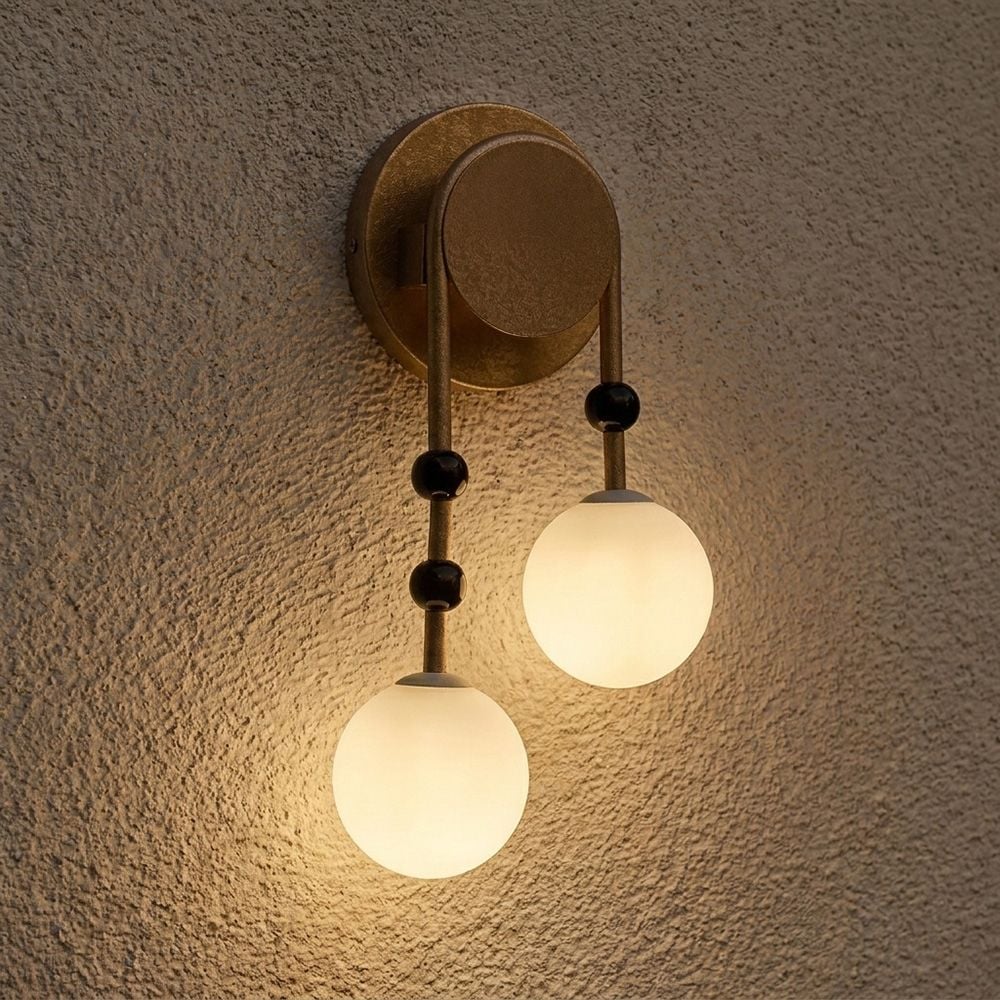 Orla Glass Wall Lamp- Gold