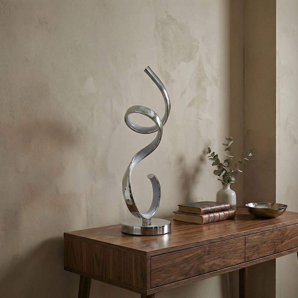 Dafne LED Table Lamp Chrome - 51cm