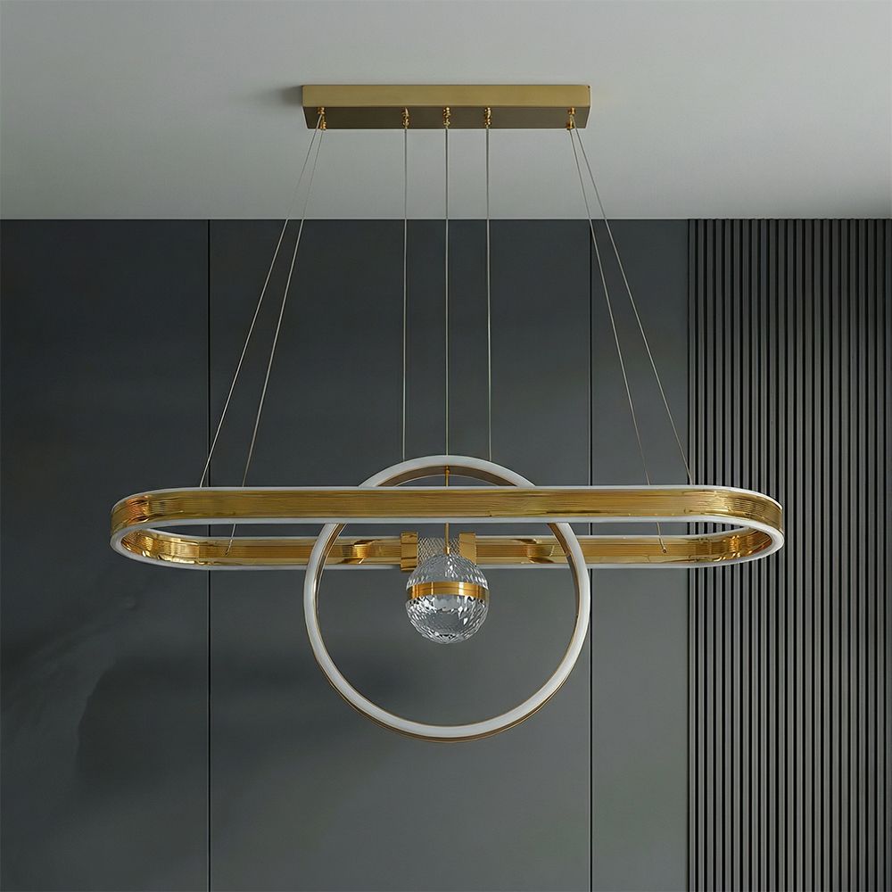 Eliza Led Modern Chandelier 3-Color Dimmable - 100cm
