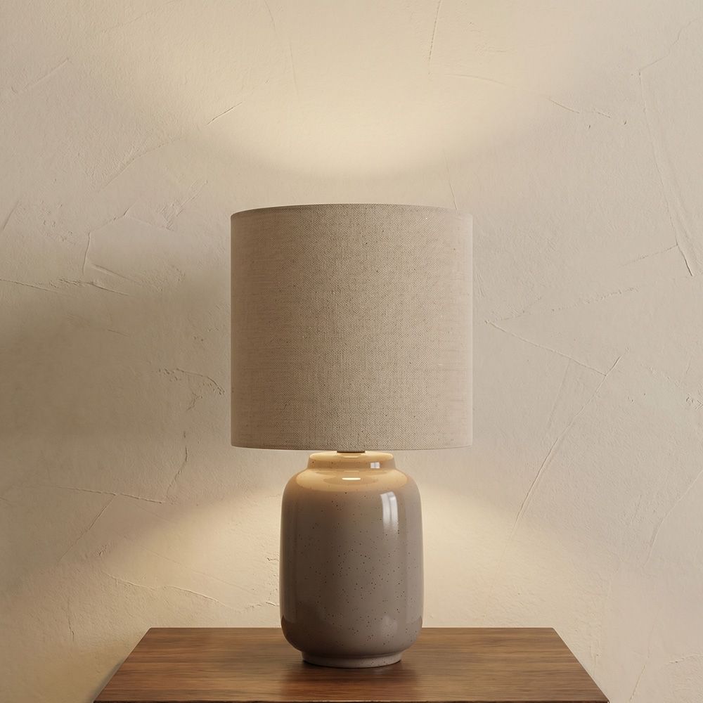 Regula Brown Ceramic Table Lamp - 30Cm