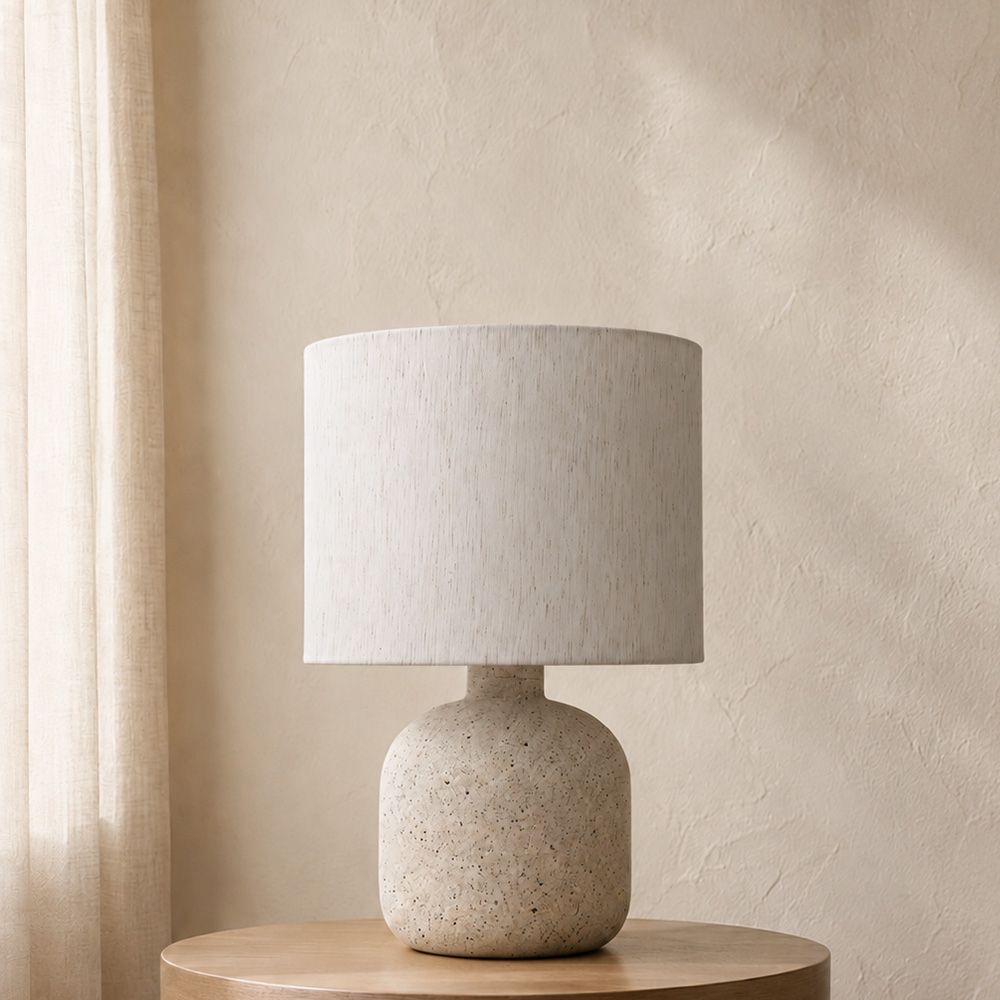 Frosty Ceramic Table Lamp - 40Cm