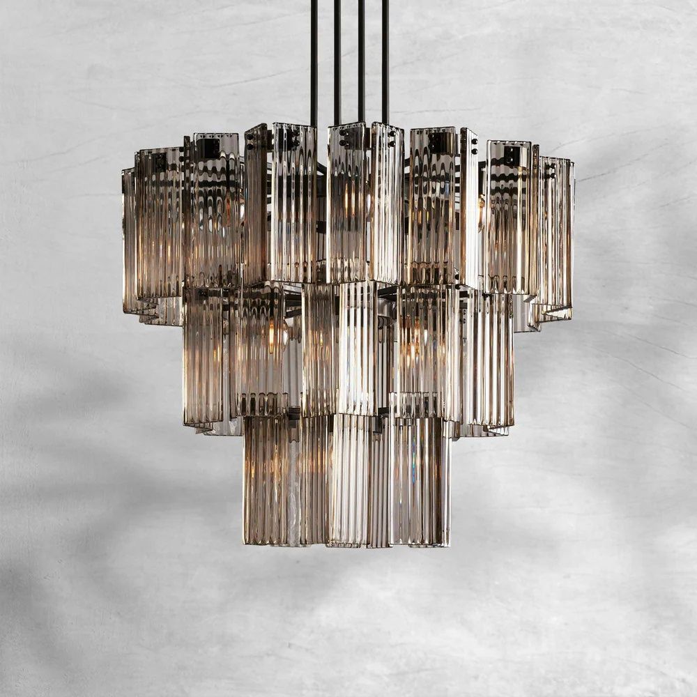 Denver Modern Glass Chandelier - 80Cm