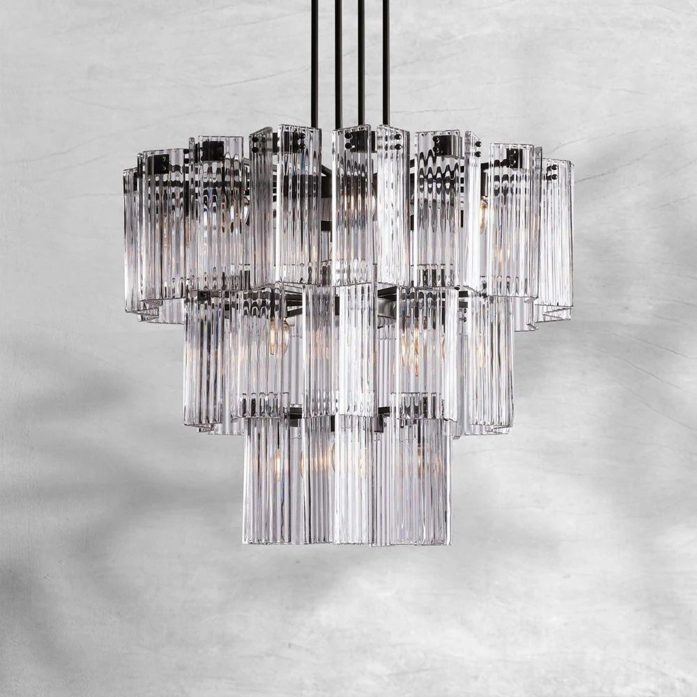 Denver Modern Glass Chandelier - 80Cm