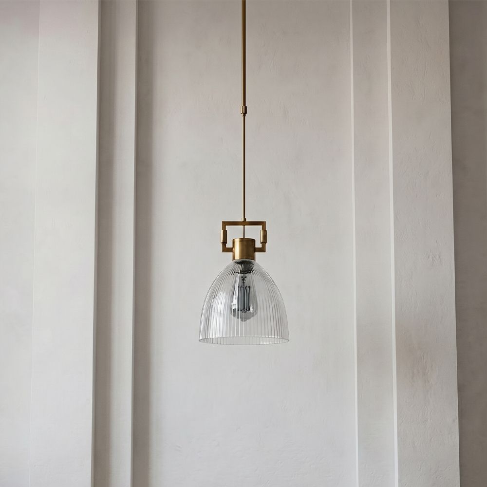 Felix Crystal Pendant - 25Cm Gold