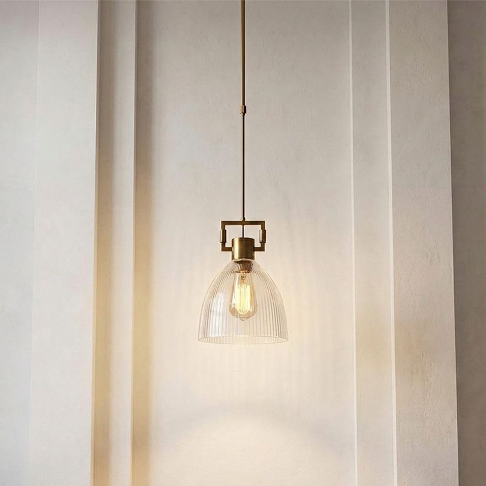 Felix Crystal Pendant - 25Cm Gold
