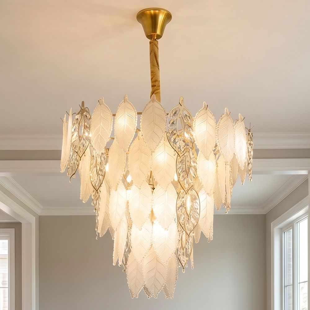 Abels 24 Lights Modern Chandelier - 80Cm Gold