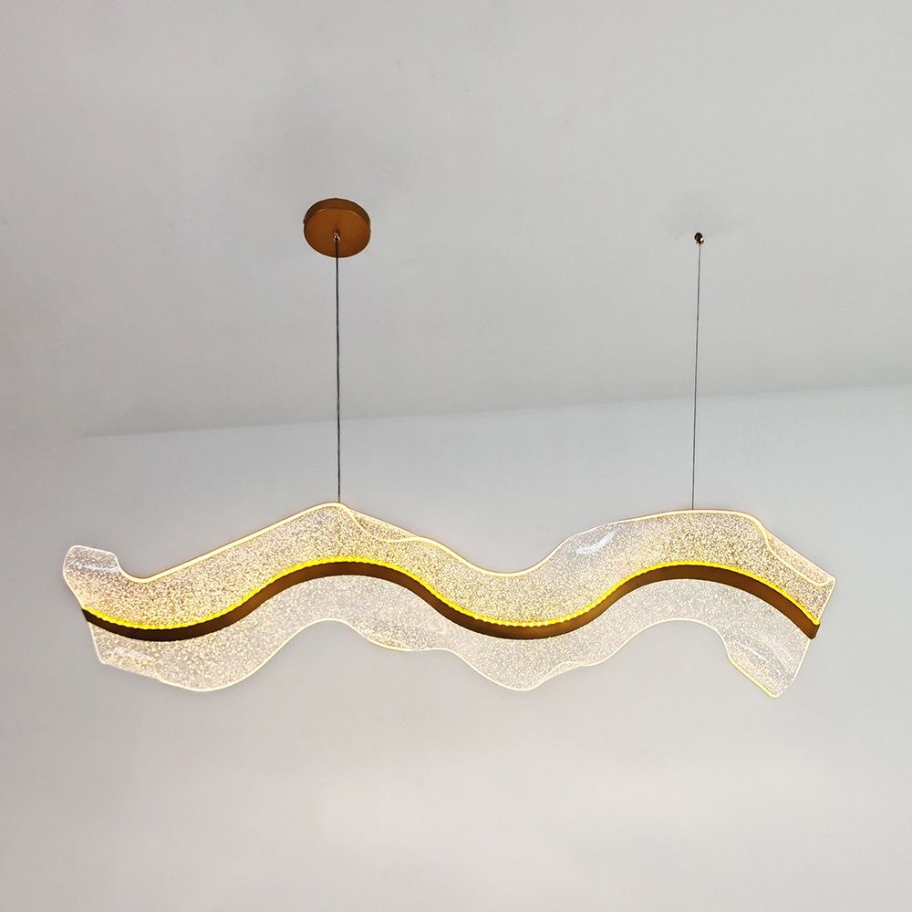 Prism Led Dining Acrylic Pendant 3 Color Dimmable Light - 100cm