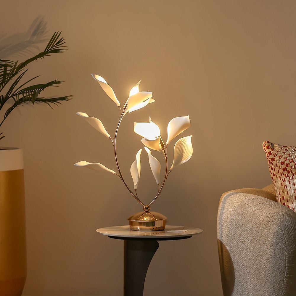 Cecilia Table Lamp Ceramic+Metal D60 Xh120X W60 E14 Golden 7172-2T