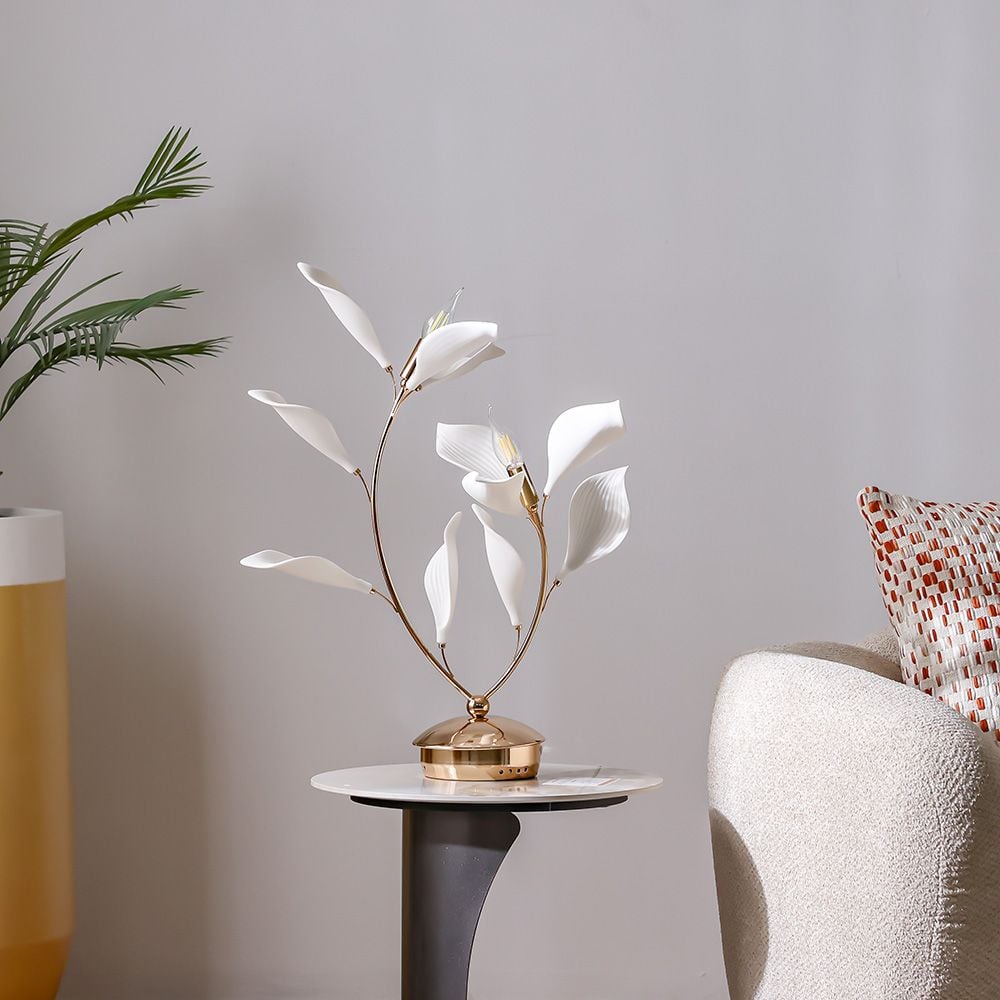Cecilia Table Lamp Ceramic+Metal D60 Xh120X W60 E14 Golden 7172-2T