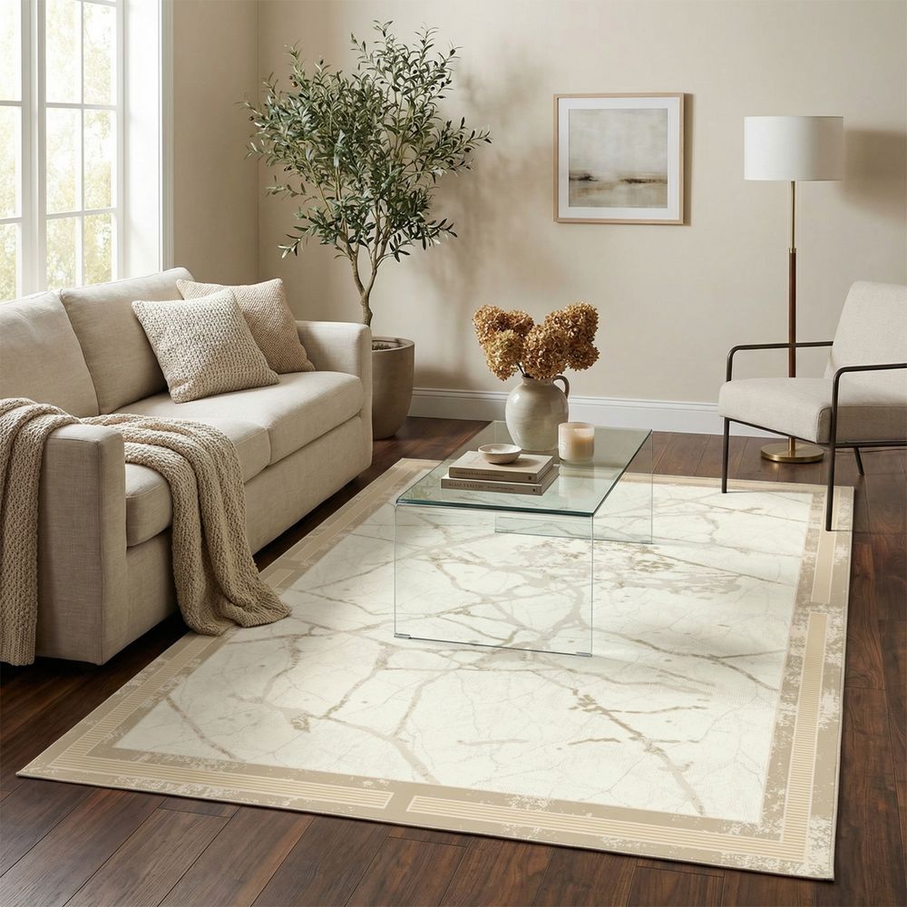 Buy Harmony Contemporary Transitional Rug 160 x 230 - Beige Online in ...