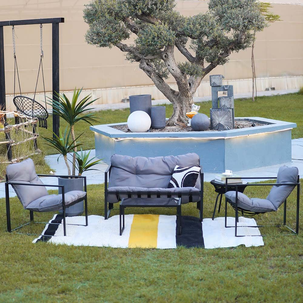 Terry 4-Seater Outdoor Sofa Set - Grey