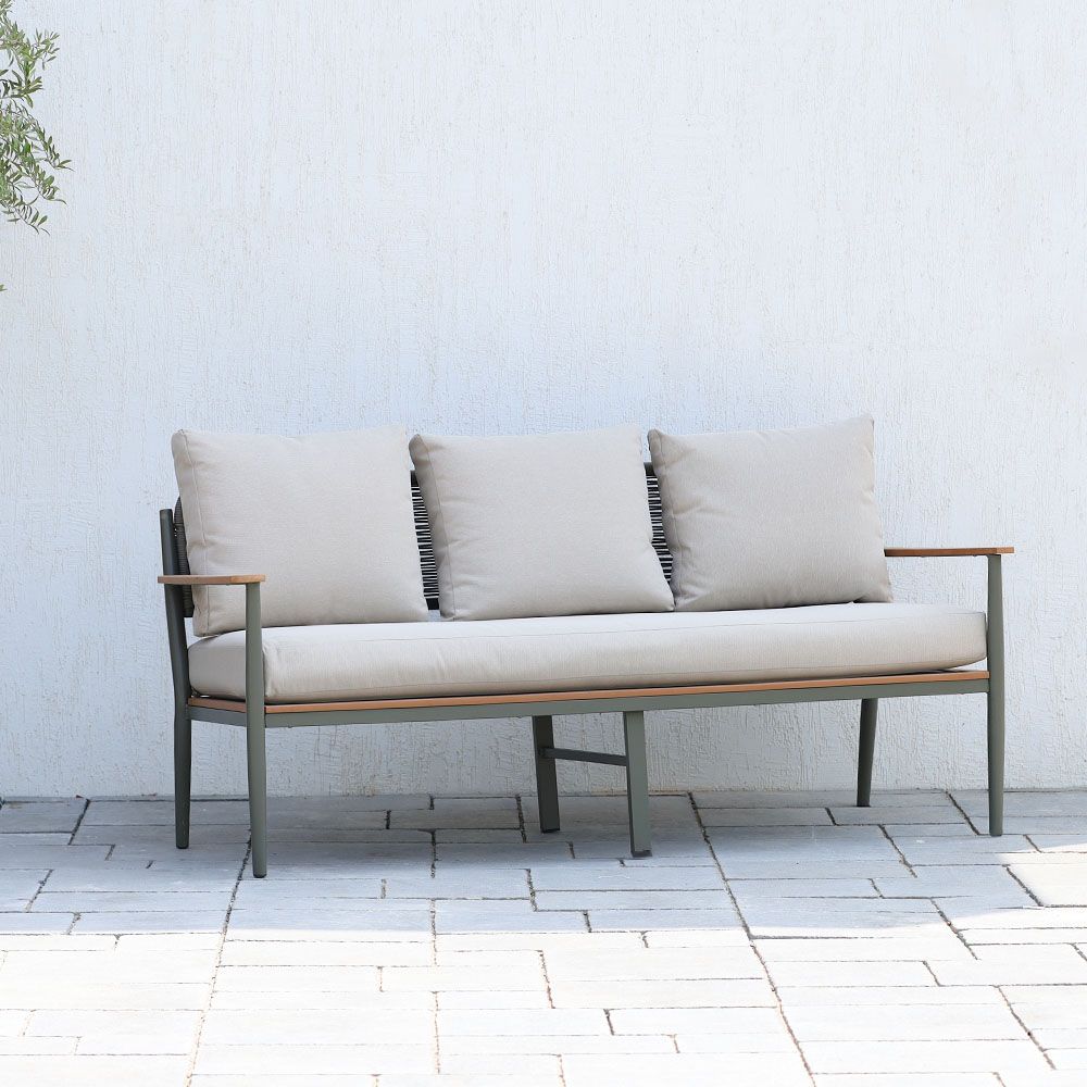 Metal outdoor store sofa