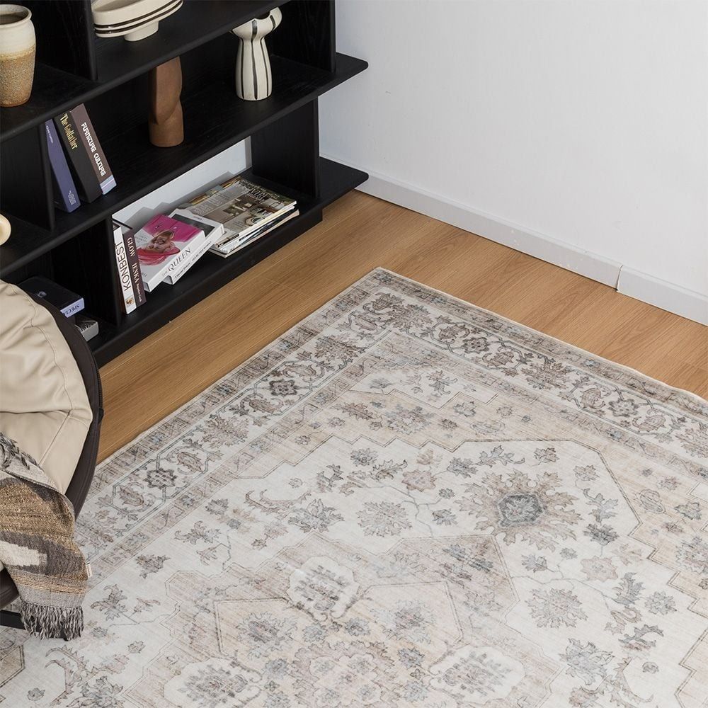Buy Infinity Polysilk Printed Classic Rugs 80X150 Neutral Online ...