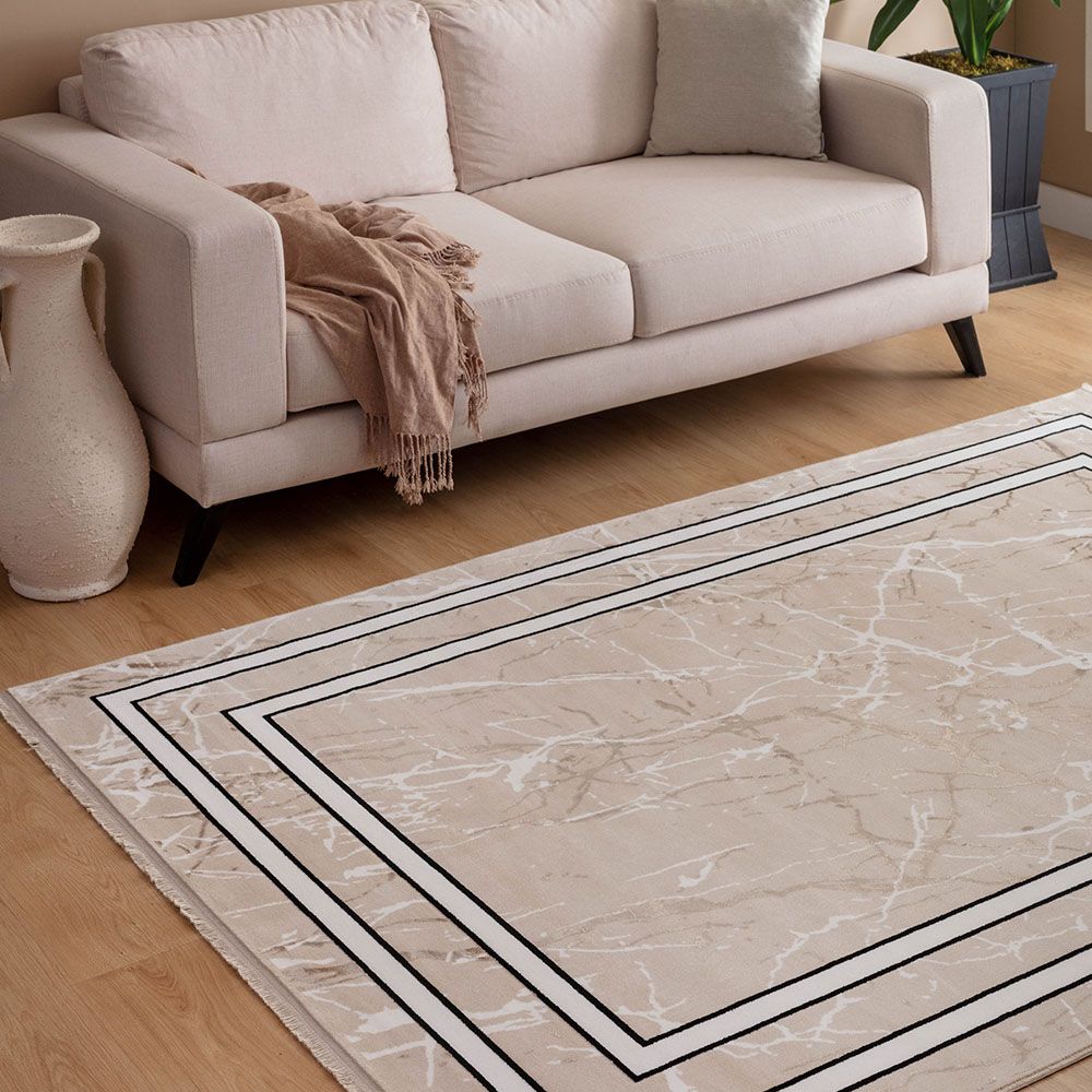 Buy Rugs Deep - Cream Beige - D04369083 - 158x230 Cm Online 