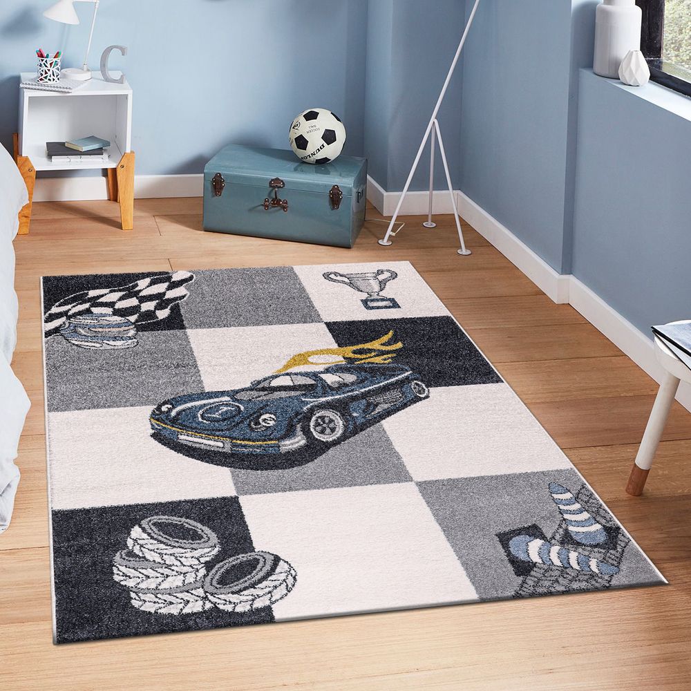 Buy Rugs Cars 120X180 Kids B1496 Green Pink Online Danube Home UAE