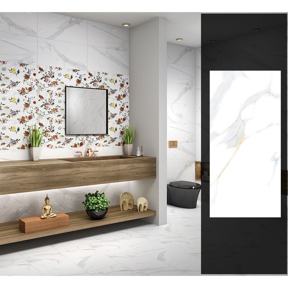 White dec B - ceramic tile Light Lusion collection by Villeroy