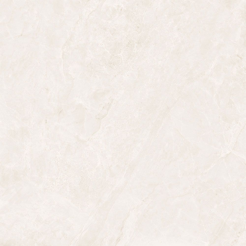 Indian Milano Porcelain Floor Tile (73) Petra Nova Bianco Glossy 60X60Cm (4 Nos/Ctn,1.44Sqm)