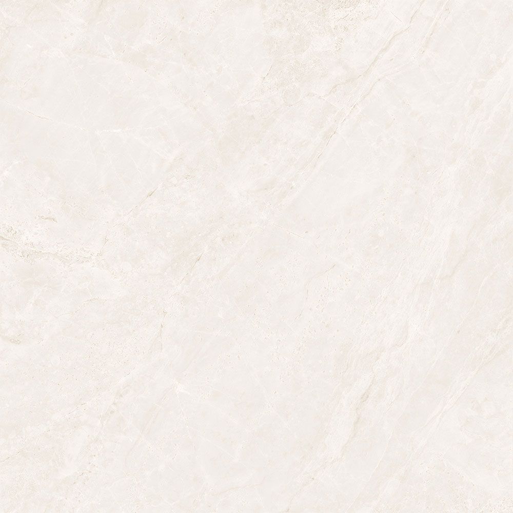 Indian Milano Porcelain Floor Tile (73) Petra Nova Bianco Glossy 60X60Cm (4 Nos/Ctn,1.44Sqm)