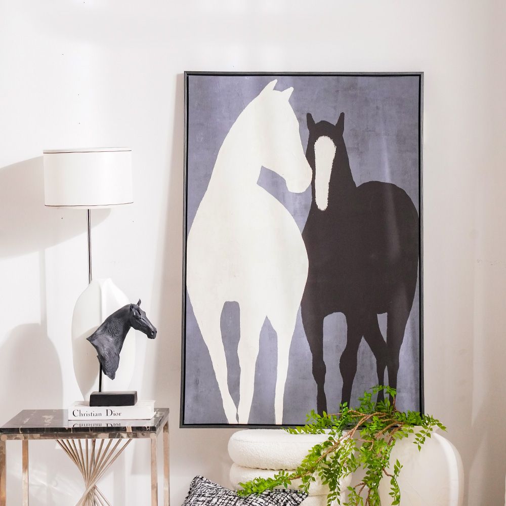 Bloom Canvas Horse Pair  80x120