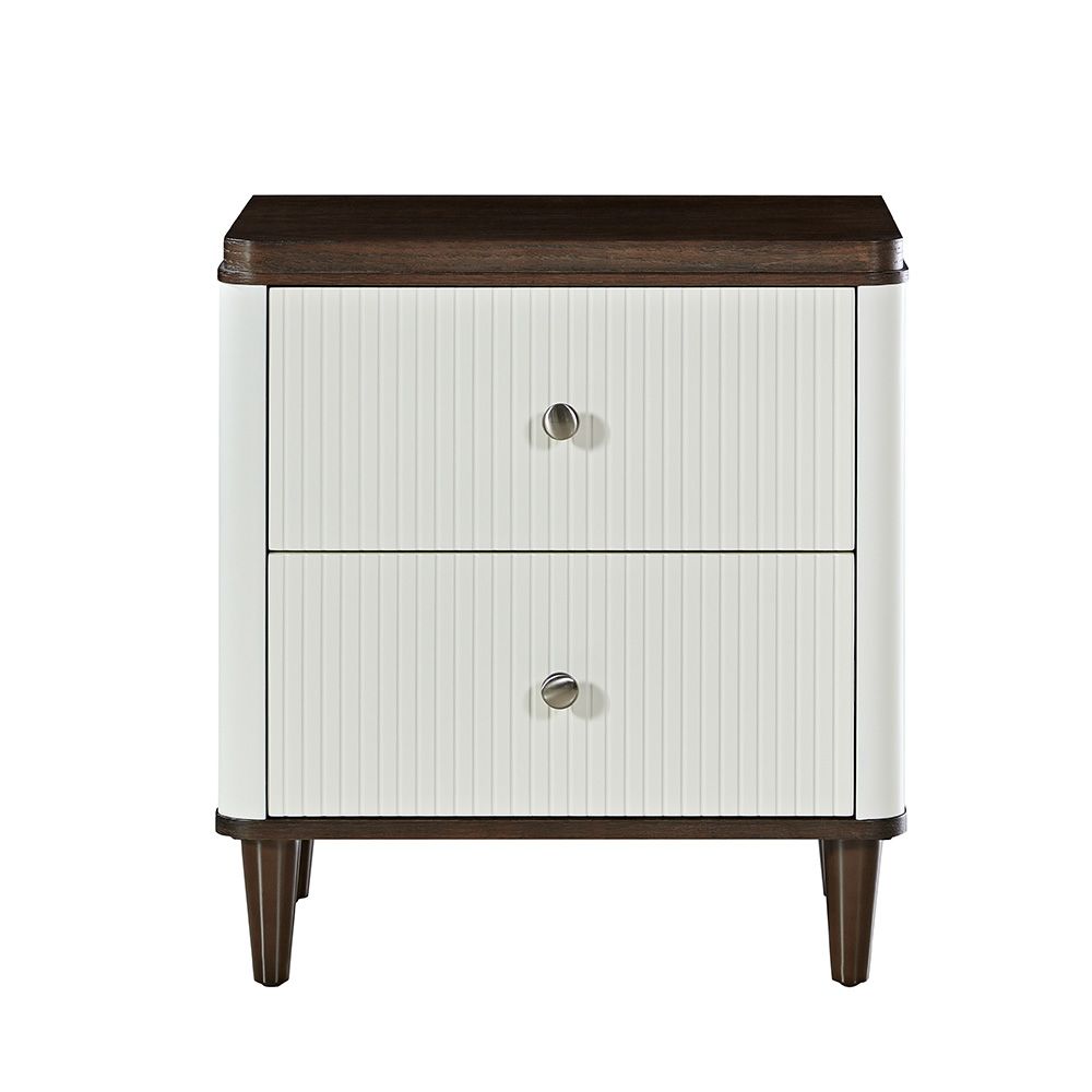 White deals contemporary nightstand