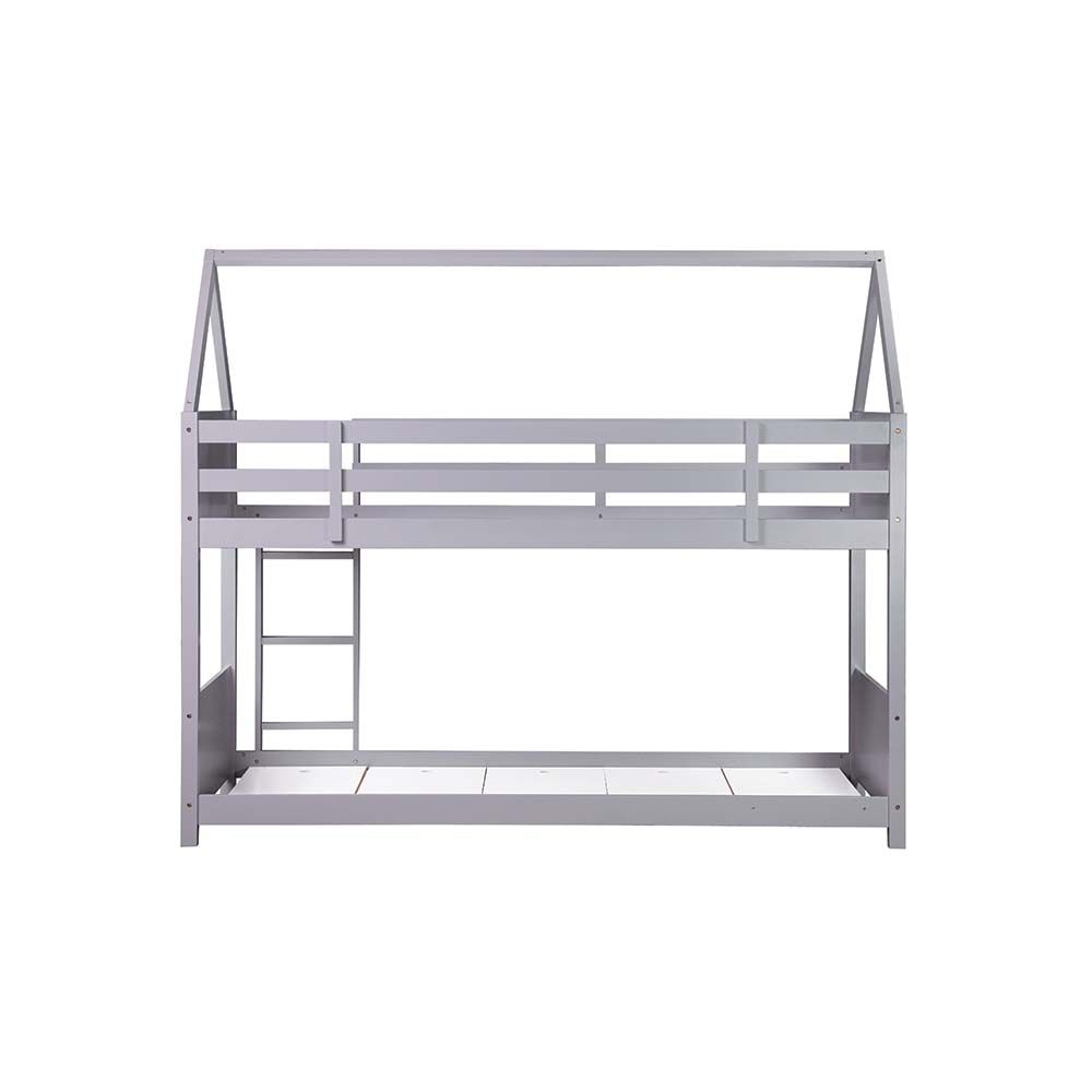 Derby House-V2 90x200 Solid Wood Bunk Bed-Grey