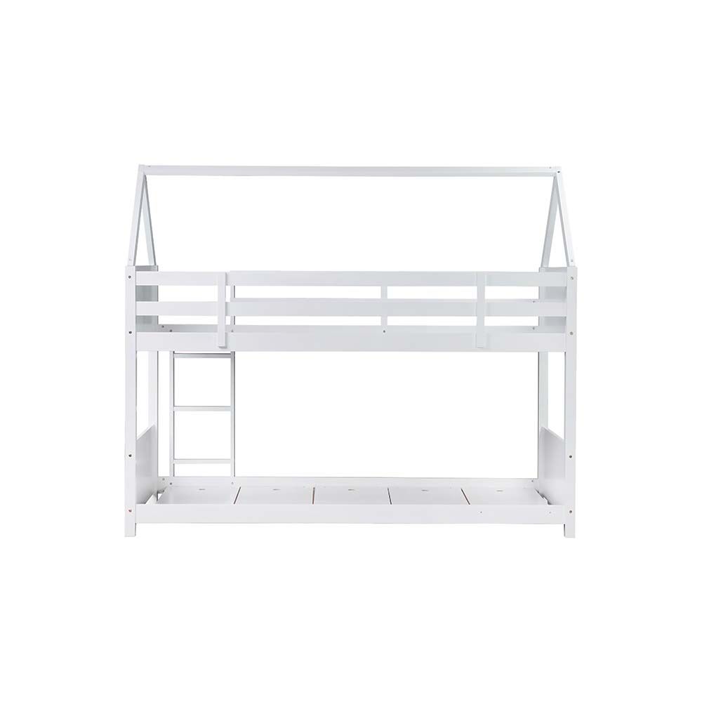Derby House-V2 90x200 Solid Wood Bunk Bed-White