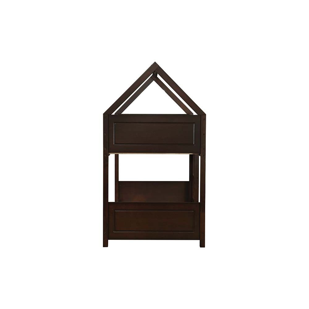 Derby House-V2 90x200 Solid Wood Bunk Bed-Espresso