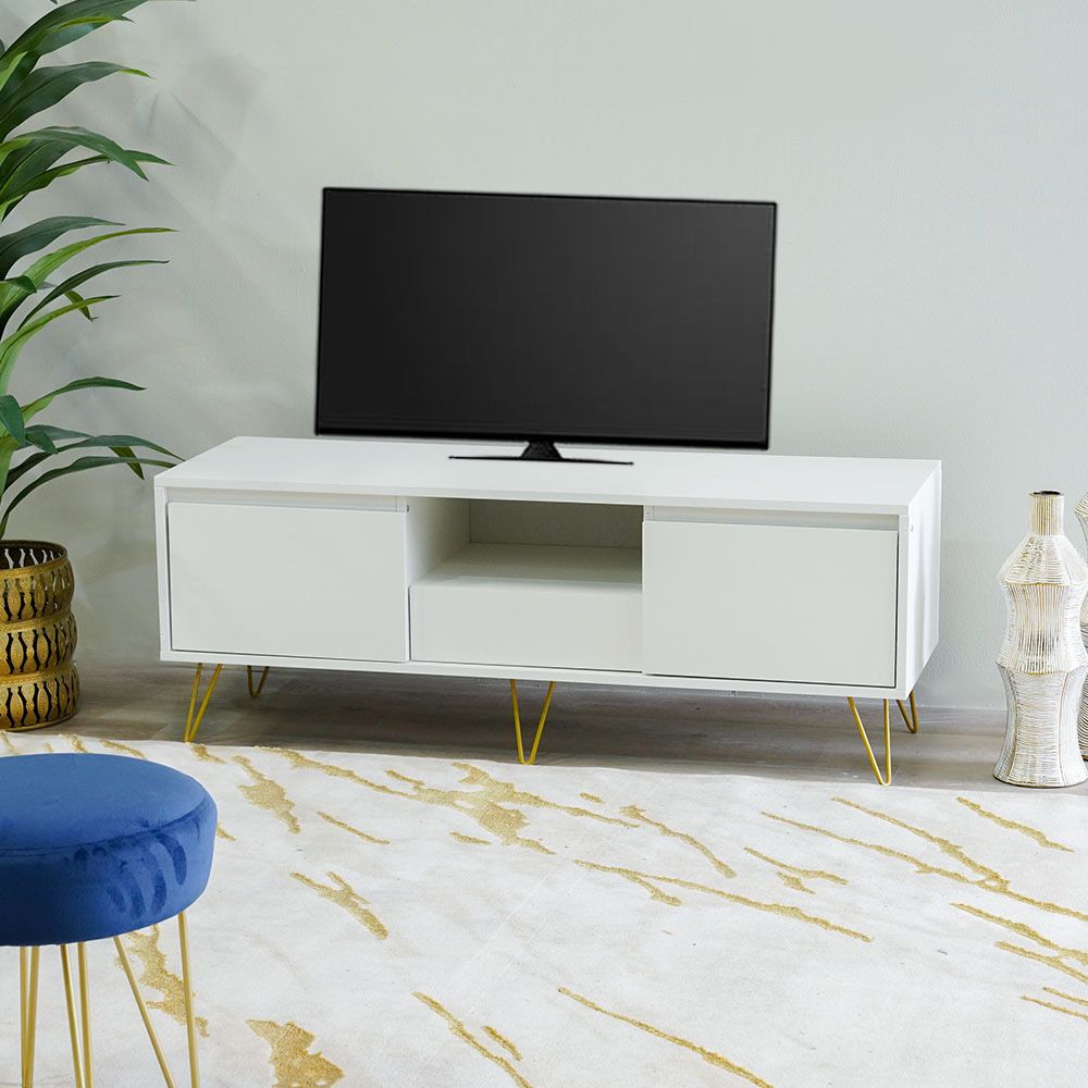 White tv on sale media unit