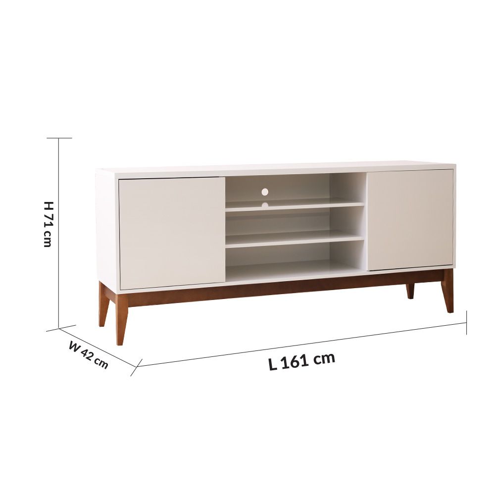 Titan Tv Unit - Off White/Natural - Up To 65 Inch