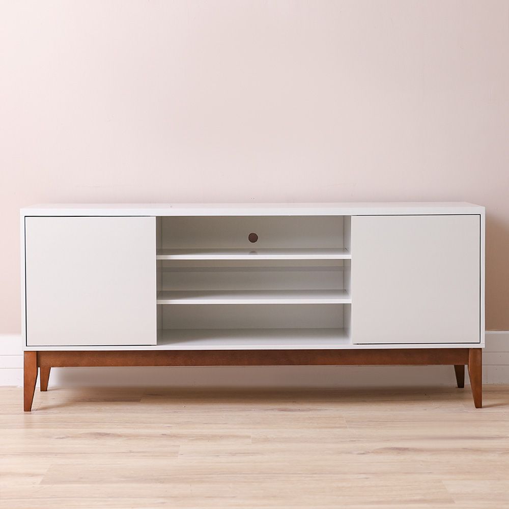 Titan Tv Unit - Off White/Natural - Up To 65 Inch