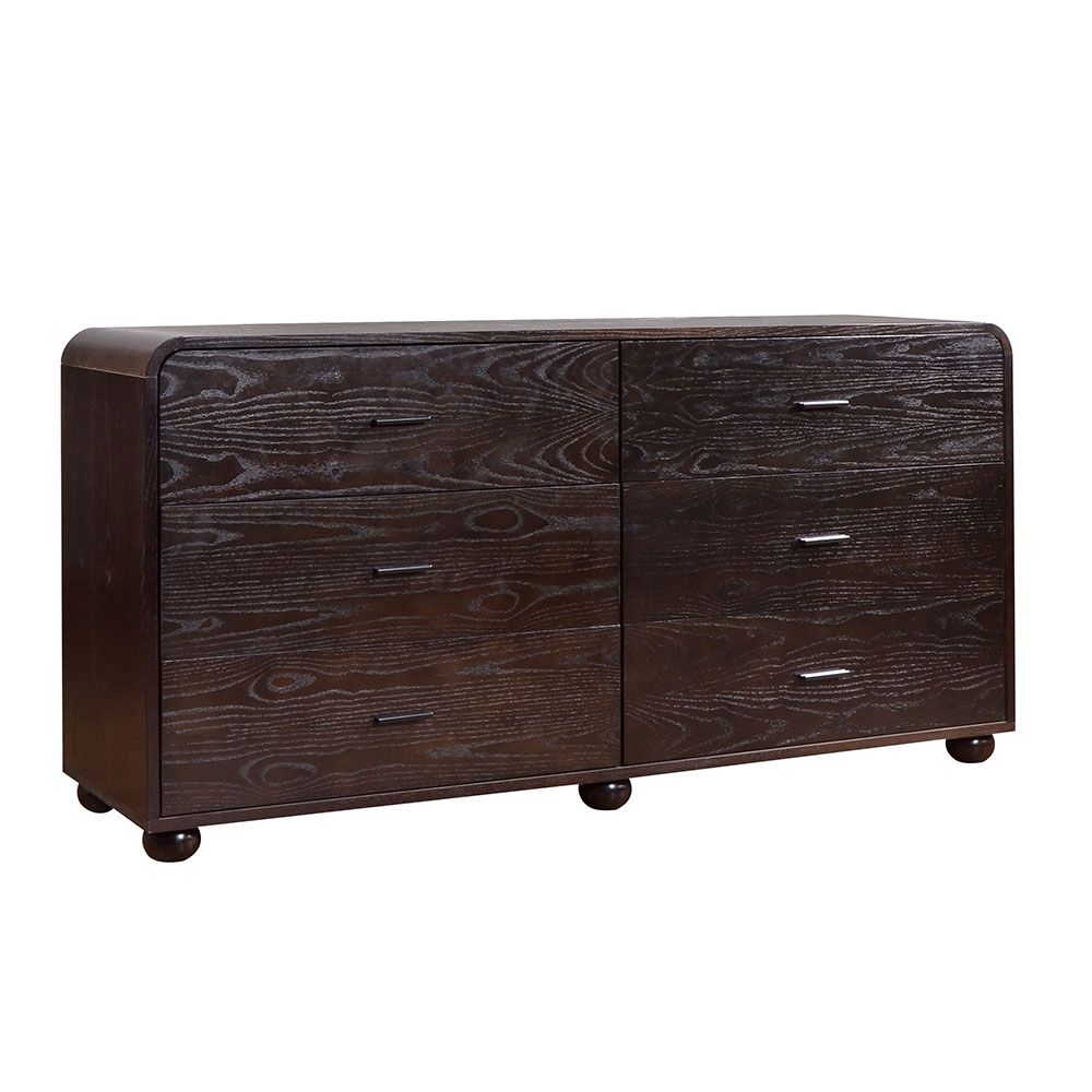 Dark brown deals chest of drawers