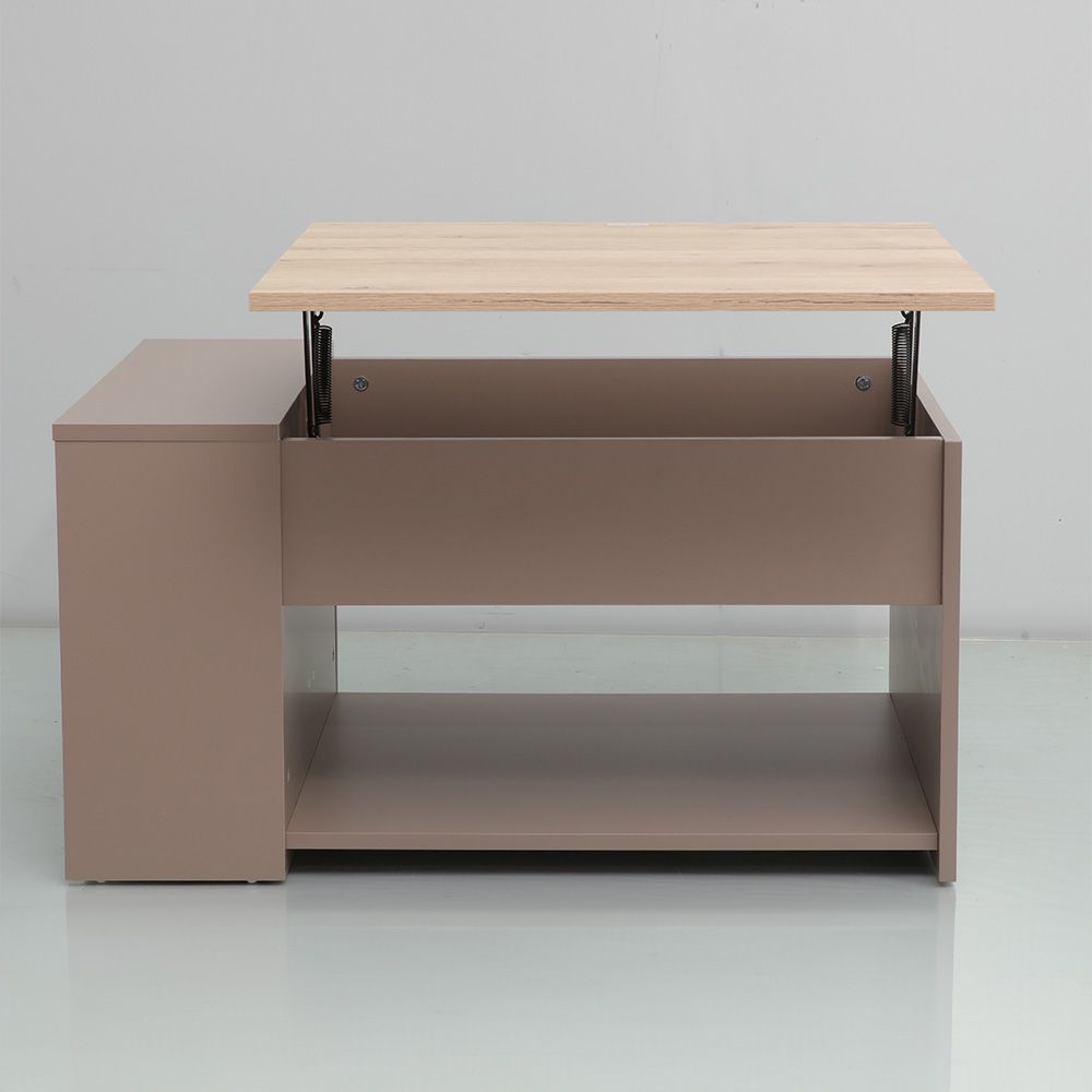 Spence Lift-Top Coffee Table with Storage - Grey/Oak - With 2-Year Warranty