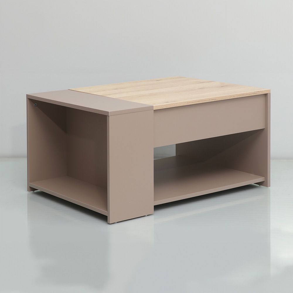 Spence Lift-Top Coffee Table with Storage - Grey/Oak - With 2-Year Warranty