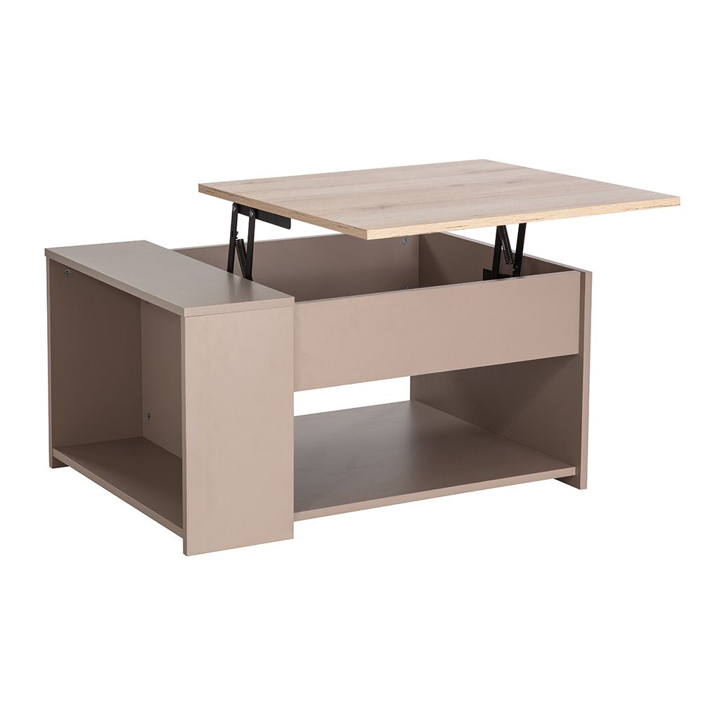 Spence Lift-Top Coffee Table with Storage - Grey/Oak - With 2-Year Warranty