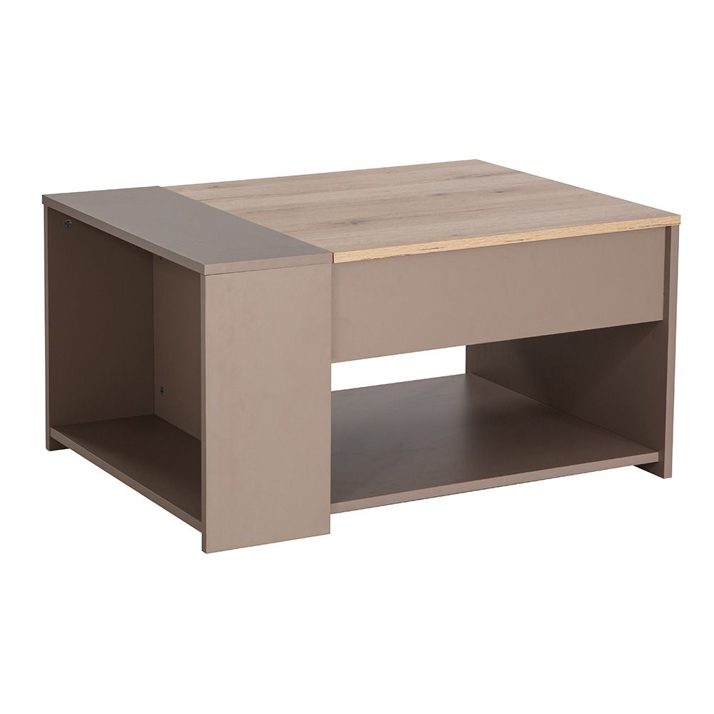 Spence Lift-Top Coffee Table with Storage - Grey/Oak - With 2-Year Warranty