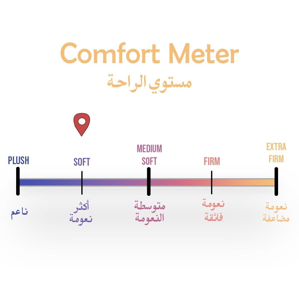 أريكة قماشية ارتيليس ذات مقعد واحد - شينيل أبيض - مع ضمان لمدة عامين