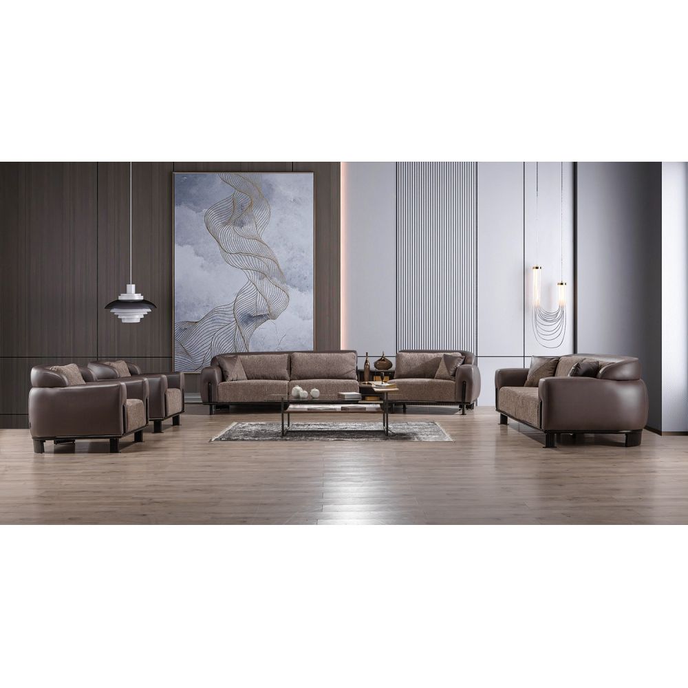 Prebbleton 1-Seater Fabric Sofa - Brown - With 2-Year Warranty