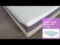 Aloe Vera Foam 7 Zone Pocket Spring Medium Firm Mattress 180x200 cm - With 5-Year Warranty