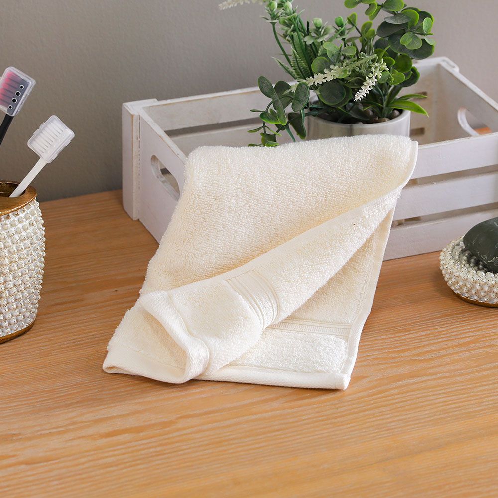 Buy Signature Face Towel, Linen - 33x33 cm Online in UAE (Save 33