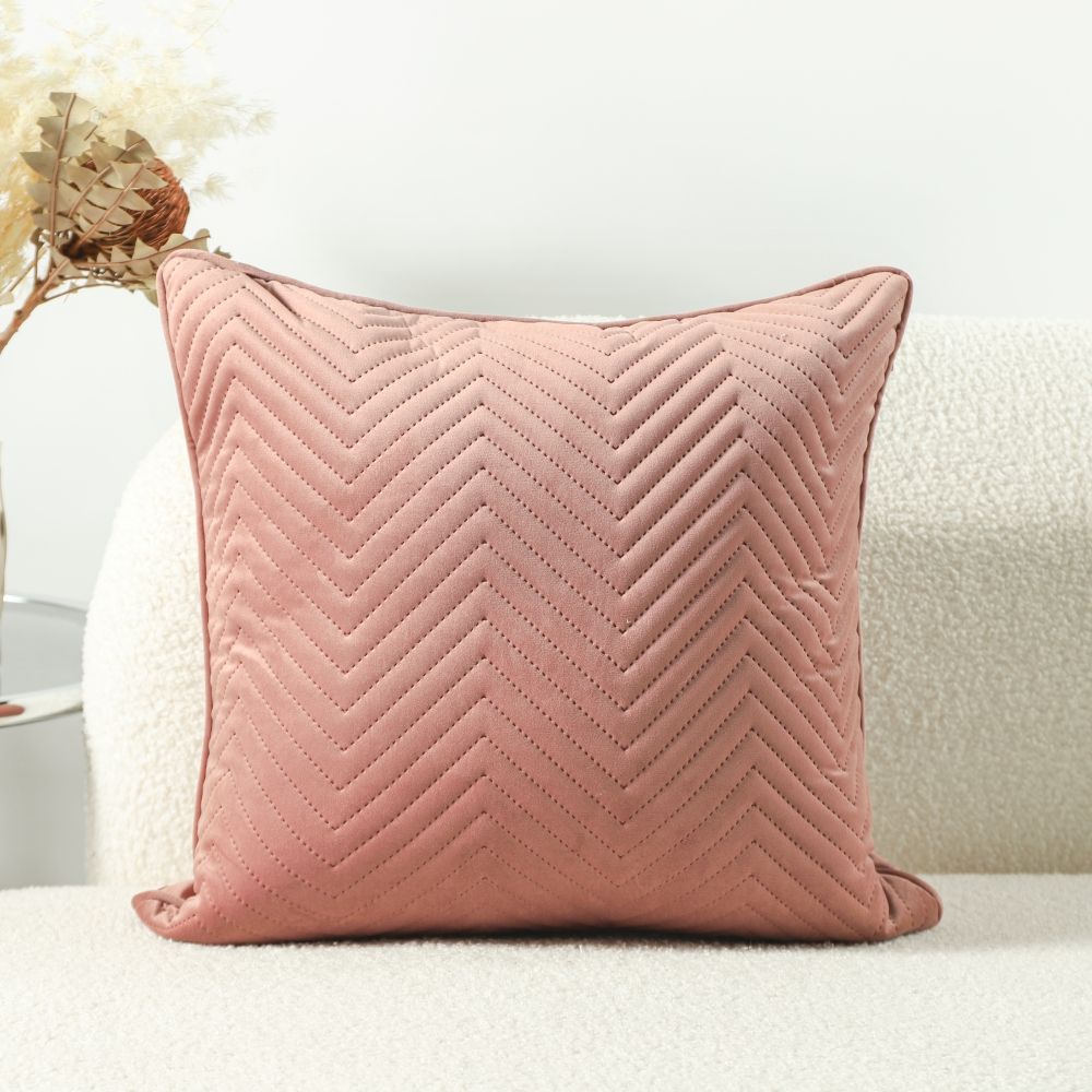 Pearl Velvet Cushion Pink 45X45CM WL1681 2 F