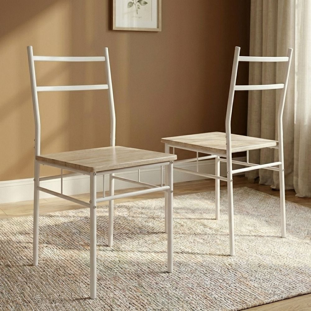 فيولا طقم طاولة طعام 1+4 - خشب البلوط الفاتح