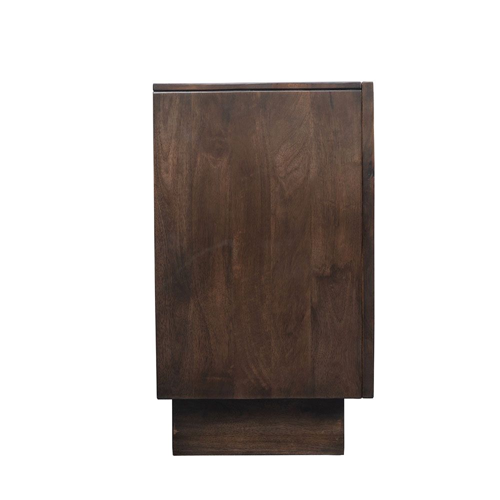 Amber 3 Door Solidwood Sideboard - Dark Walnut