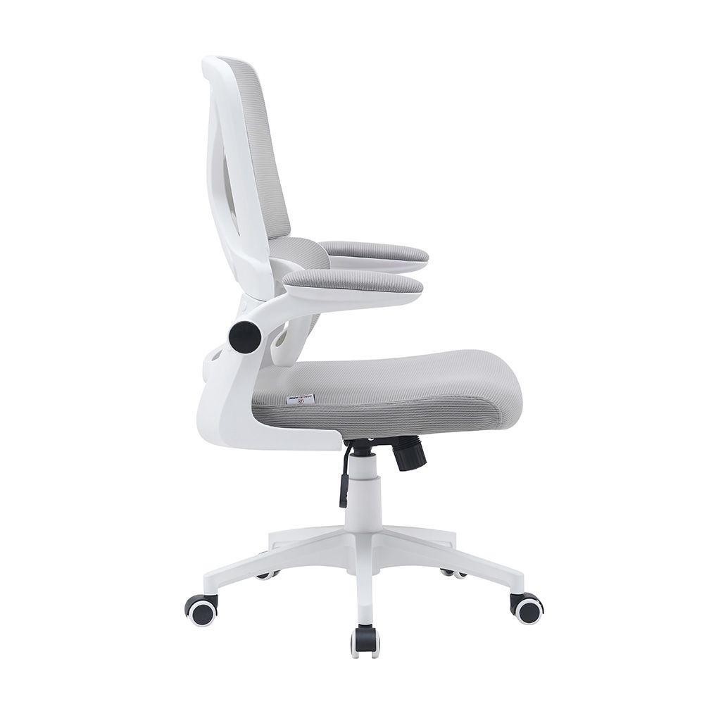 Nevel Mid-Back Office Chair - Grey/White - With 2-Year Warranty