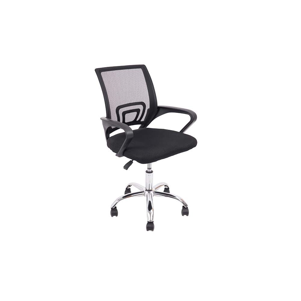 Herald Office Chair - Black/Chrome - With 2-Year Warranty