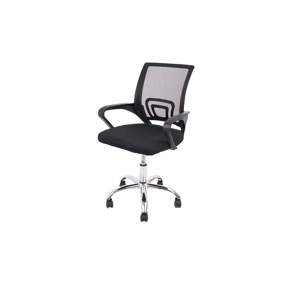 Herald Office Chair - Black/Chrome - With 2-Year Warranty