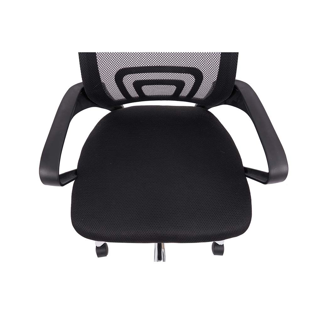 Herald Office Chair - Black/Chrome - With 2-Year Warranty