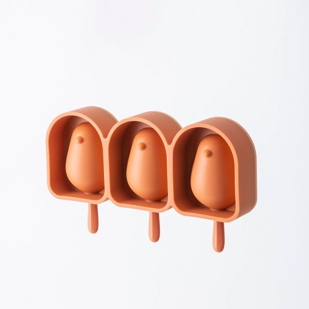 Kitchen Essentials Bird-Shaped Ice Popsicle Mold - Orange - 22.4x12.6x3.4 cm